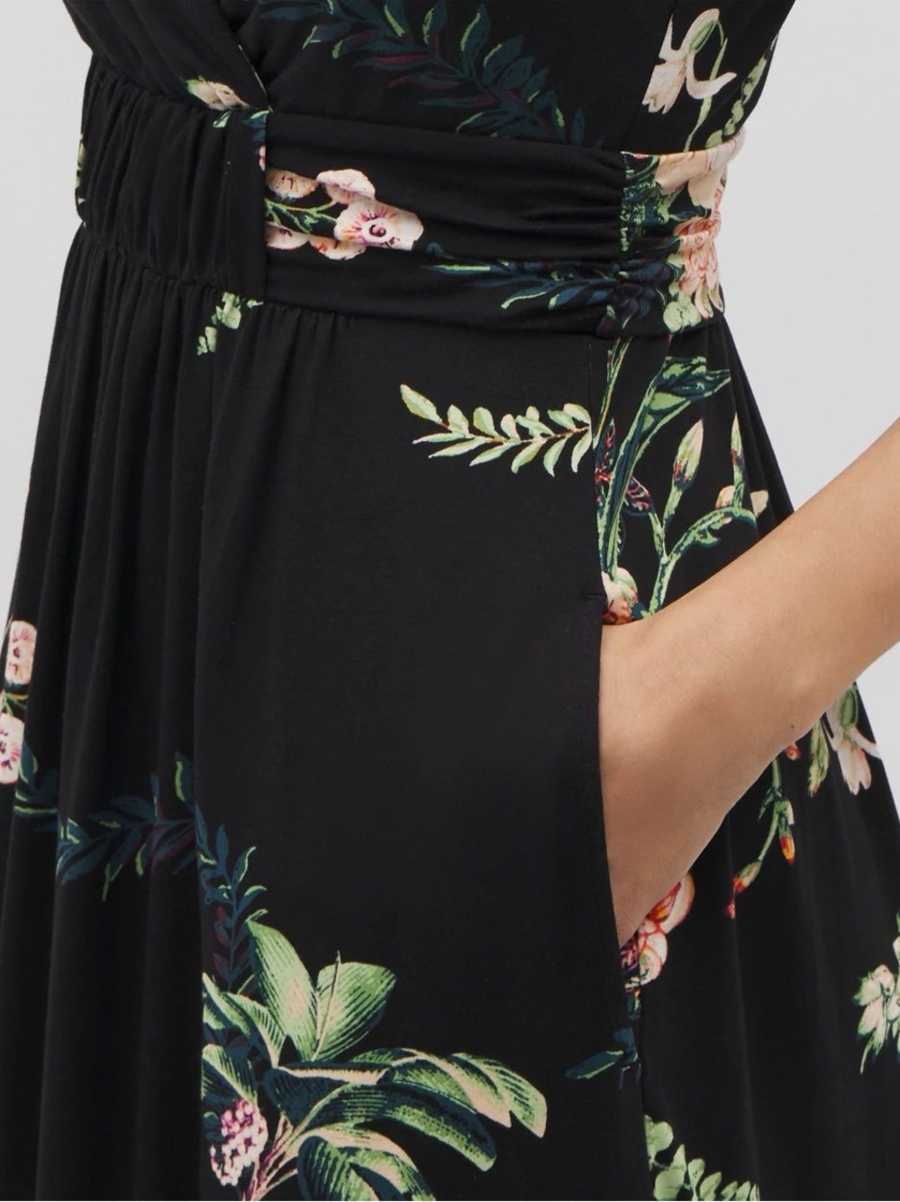 Soma Black Floral Isla Short Bra Dress - Picture 9 of 11